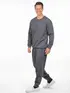 Conjunto Moletom Flanelado Blusão Básico e Calça Punho Masculino