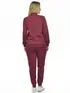 Conjunto Moletom Flanelado Jaqueta e Calça Punho Feminino