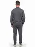 Conjunto moletom flanelado jaqueta e calça punho masculino