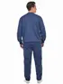 Conjunto moletom flanelado jaqueta e calça punho masculino