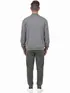 Conjunto moletom flanelado jaqueta e calça punho masculino