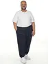 Calça moletom flanelado plus size básica punho fenomenal