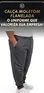 Calça moletom flanelado plus size básica punho fenomenal