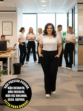 Calça plus size uniforme c/ forro