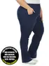 Calça plus size uniforme c/ forro