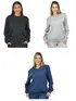 Kit 3 Blusões Moletom Flanelado Feminino Fenomenal
