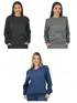 Kit 3 Blusões Moletom Flanelado Feminino Fenomenal
