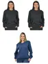 Kit 3 Blusões Moletom Flanelado Feminino Fenomenal