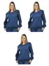 Kit 3 Blusões Moletom Flanelado Feminino Fenomenal