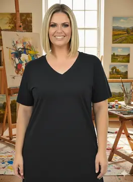 Blusa Plus Size V Maior