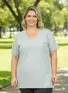 Blusa Plus Size V Maior
