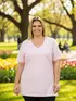 Blusa Plus Size V Maior