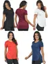 Kit 5 Blusas Mullet Gola Redonda Fenomenal Sem Elastano