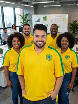 Camisa Polo Craque Brasil Plus Size Fenomenal