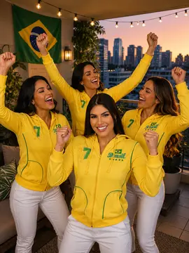 Jaqueta Brasil Hexa Fenomenal