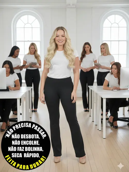 Calça bailarina c/ forro tj fenomenal