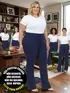 Calça plus size bailarina c/ forro
