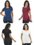 Kit 4 Blusas Mullet Gola Redonda Fenomenal