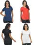 Kit 4 Blusas Mullet Gola Redonda Fenomenal
