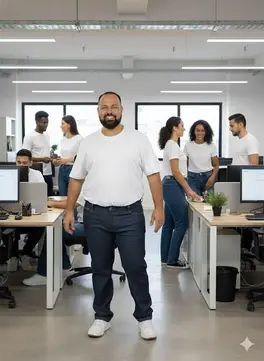 Calça PLUS SIZE Jeans Nova Reta Fenomenal