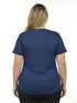 Blusa plus size bronze canelada