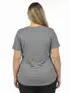 Blusa plus size bronze canelada