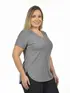 Blusa plus size bronze canelada