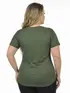 Blusa plus size bronze canelada