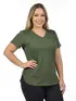 Blusa plus size bronze canelada