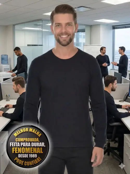 Camiseta m/l lisa tb fenomenal