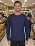 Camiseta m/l lisa tb fenomenal