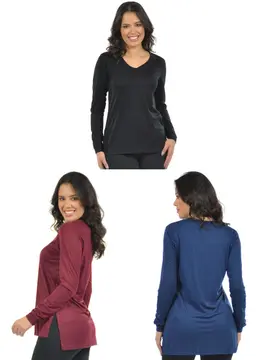Kit 3 Blusa Manga Longa Mullet Fenomenal