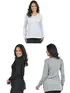 Kit 3 Blusa Manga Longa Mullet Fenomenal