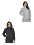 Kit 2 Jaquetas Moletom Flanelado Básico Feminina Fenomenal